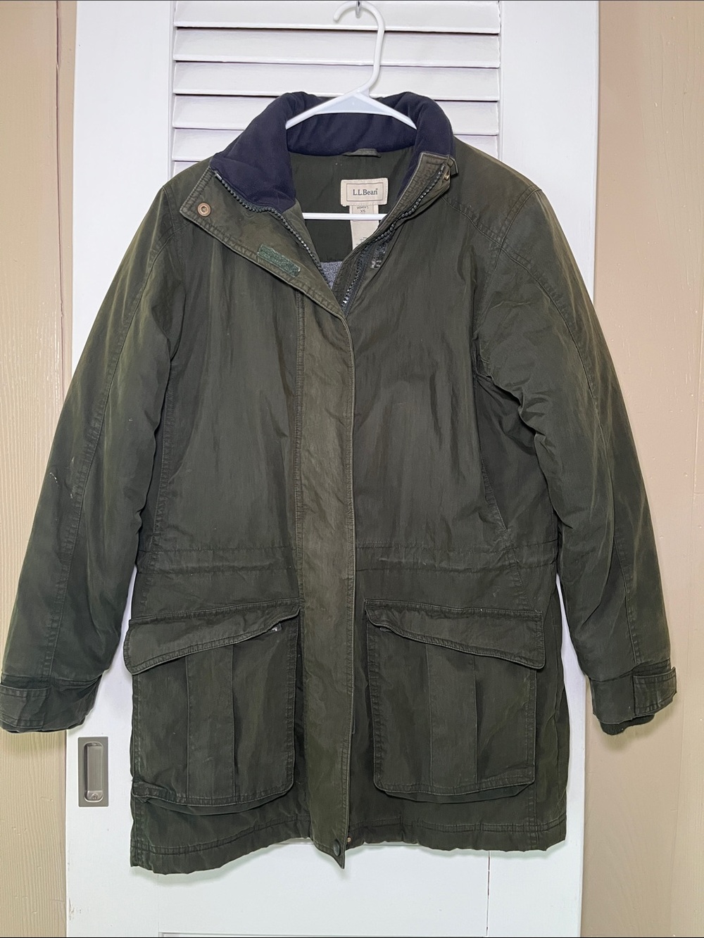 L.L. Bean Vintage Women Olive Green Winter Parka